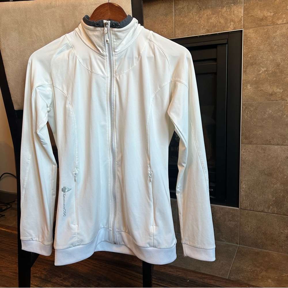 Sunice Superlite FX Women's White Lightweight Golf Jacket. Size Medium